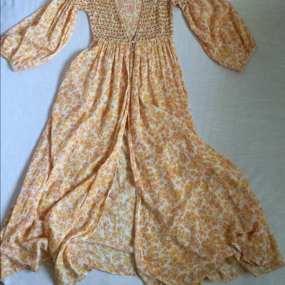 FREE PEOPLE KADENCE ROBE BEADED DUSTER KIMONO DRESS SZ M Spell - Picture 3 of 14